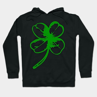 Ice Hockey Shamrock Clover St Patricks Hoodie